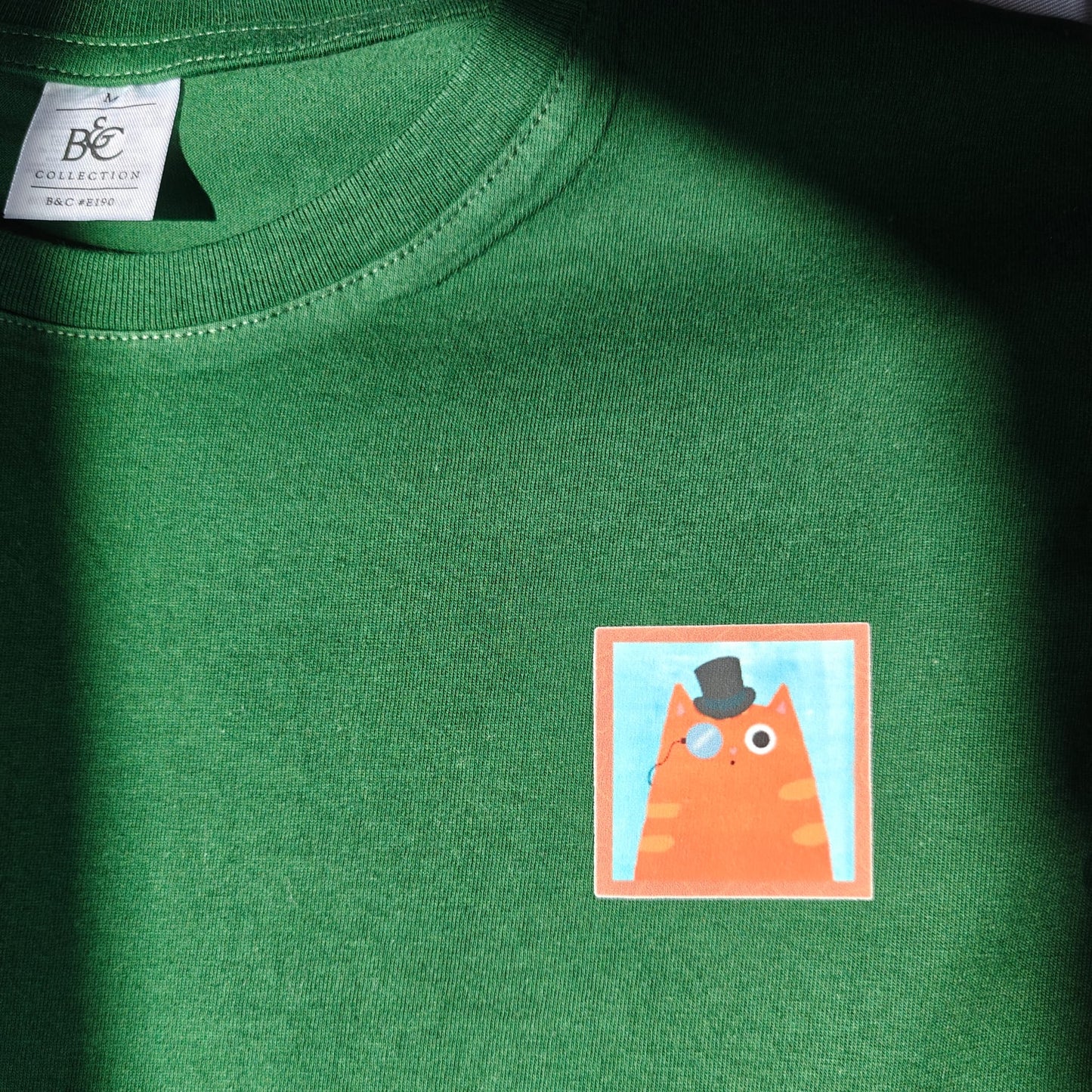 Unisex T-shirt - Ginger Cat - Embroidered