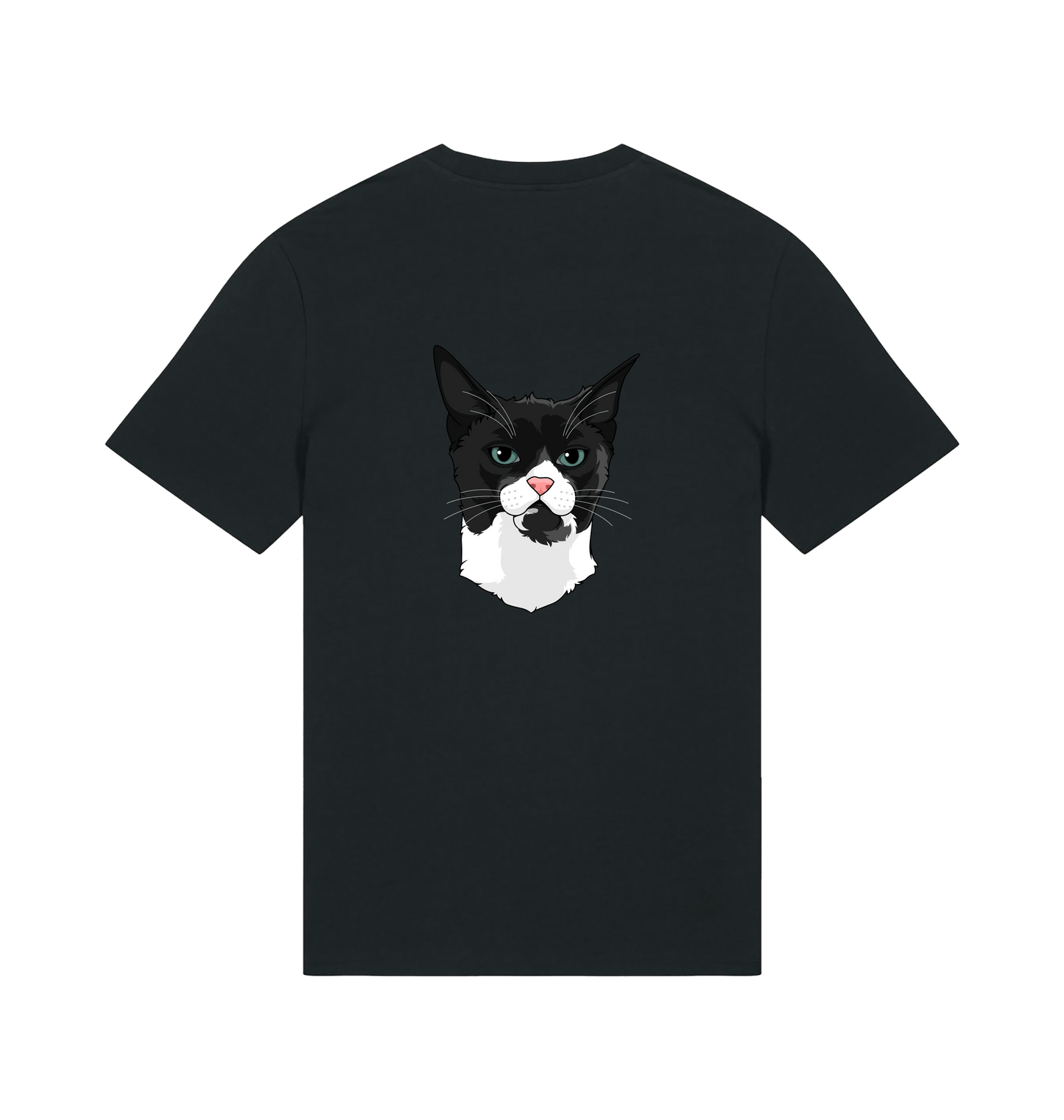 Black Printed T-shirt Back