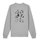 Heather Grey Printed Sweater Back