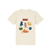 Natural Raw Printed Kids T-Shirt Front