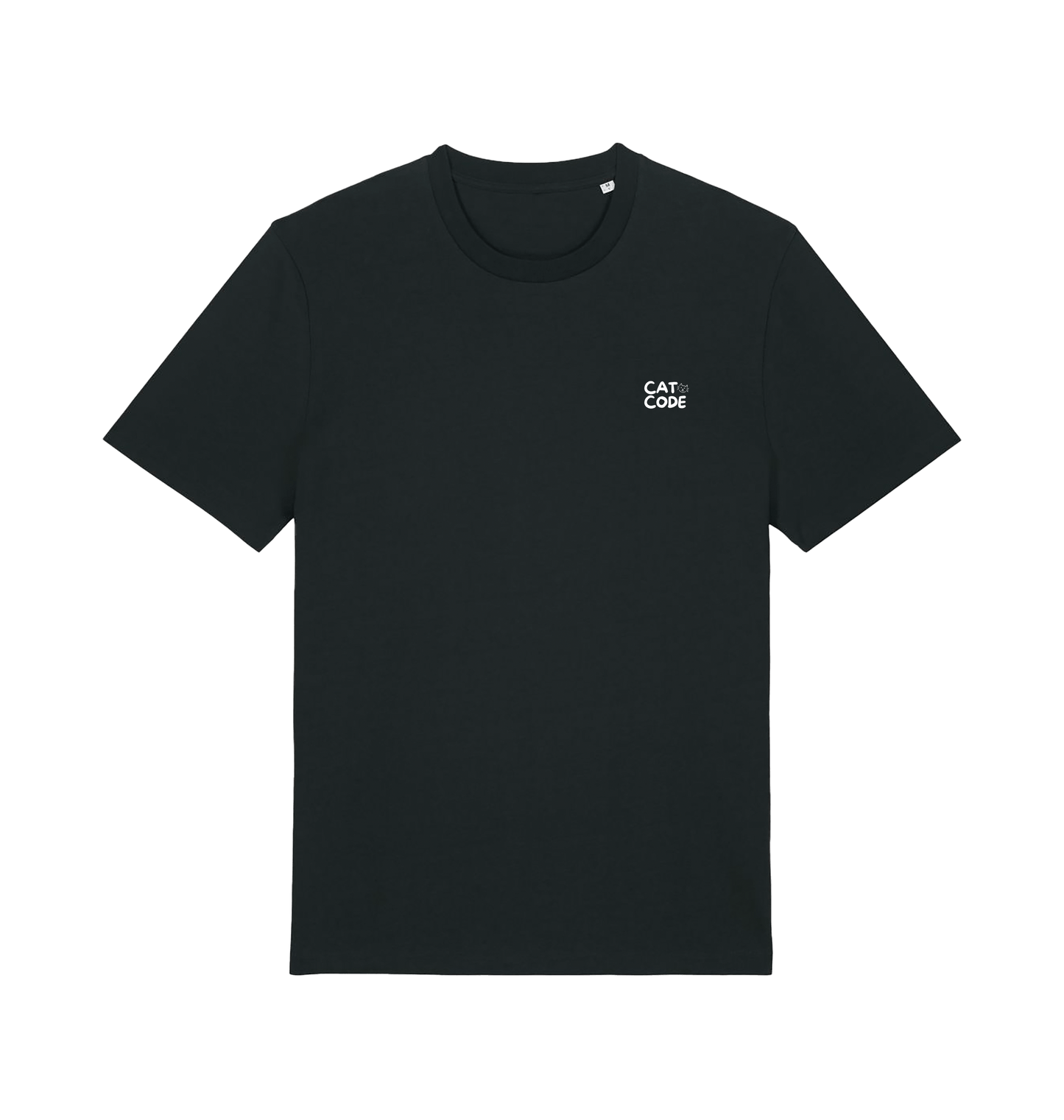 Black Printed T-shirt Front