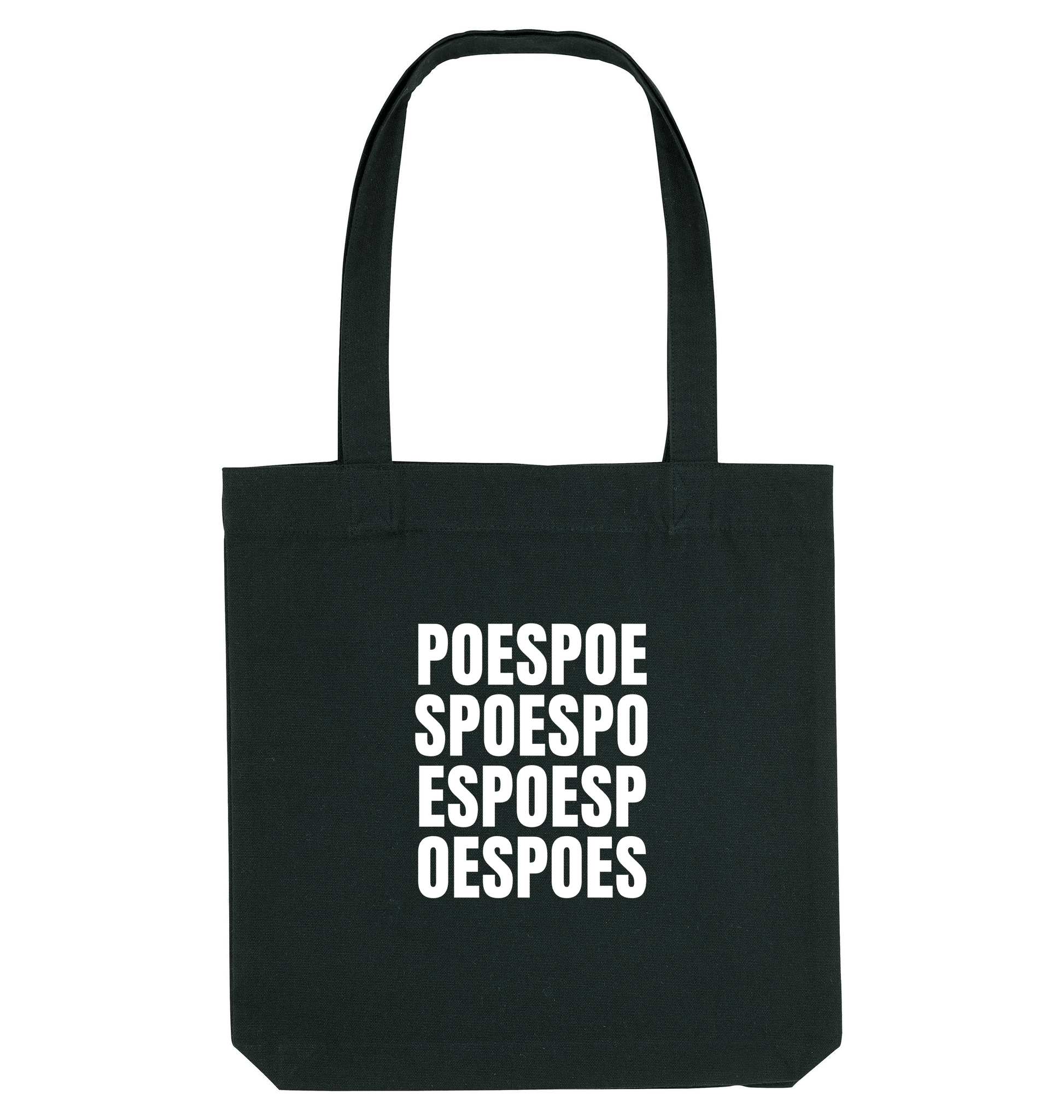 Black Printed Bag Front