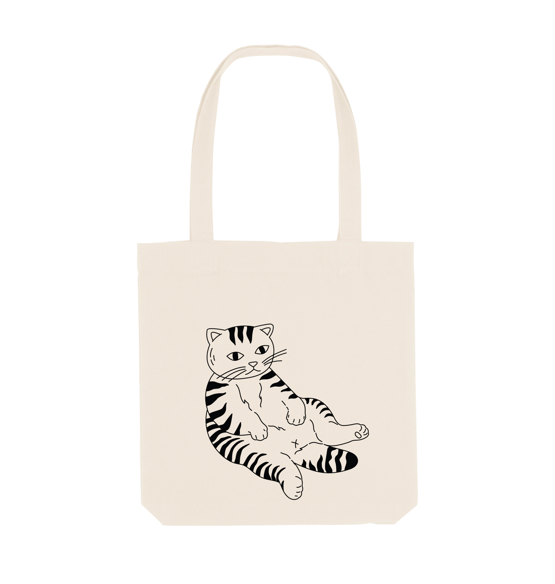 Natural Printed Bag Front