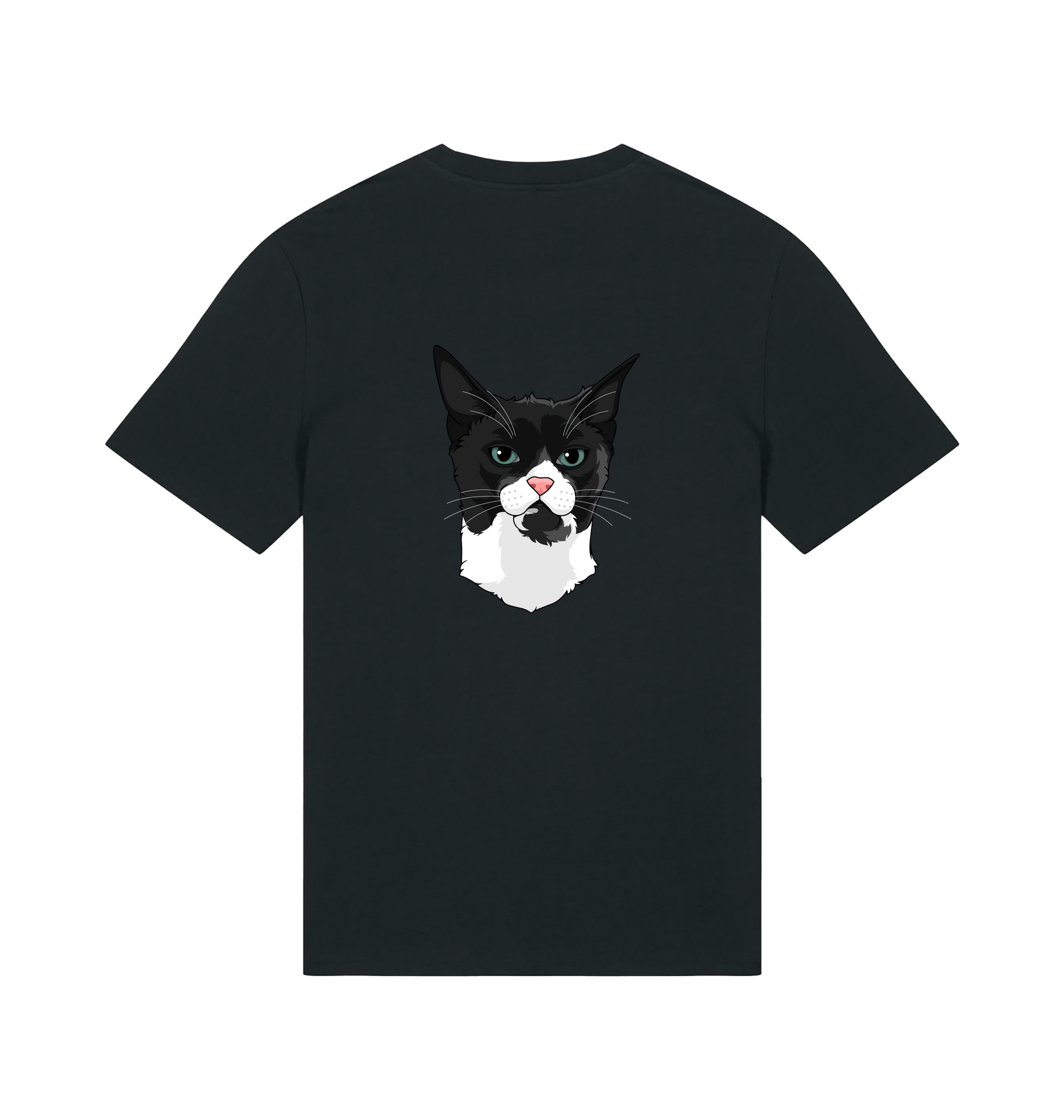 Black Printed T-shirt Back